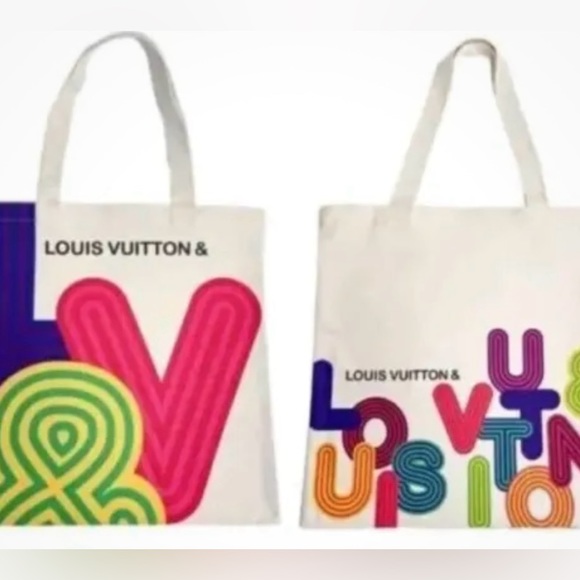 NEW Louis Vuitton Canvas Tote Bag🩷 Limited Edition Shenzhen Exhibition 2 sided - Picture 8 of 12